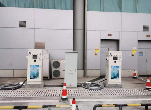 重慶江北機場停機坪室內充電站60KW-7KW充電樁(圖1)